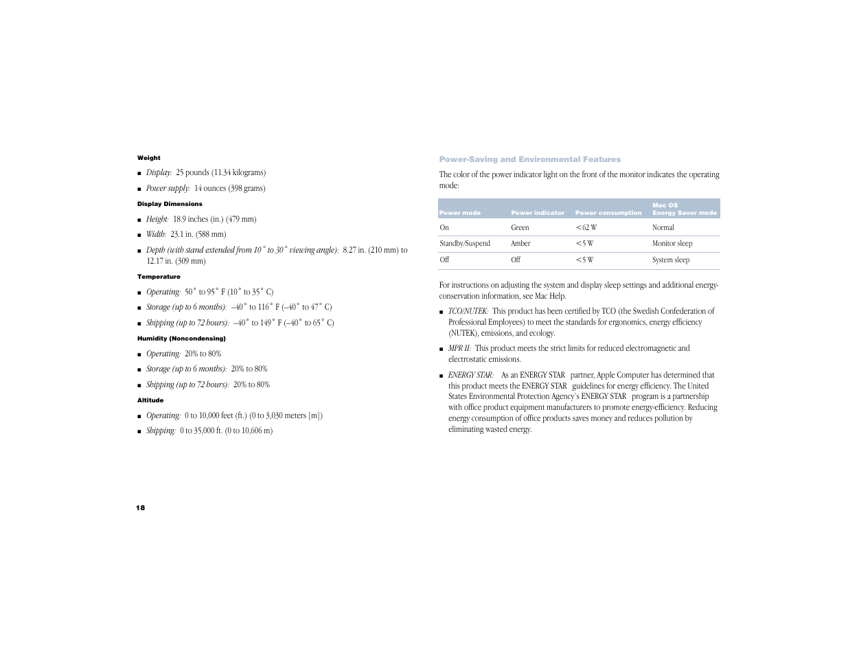 Apple Cinema Display User Manual | Page 18 / 21