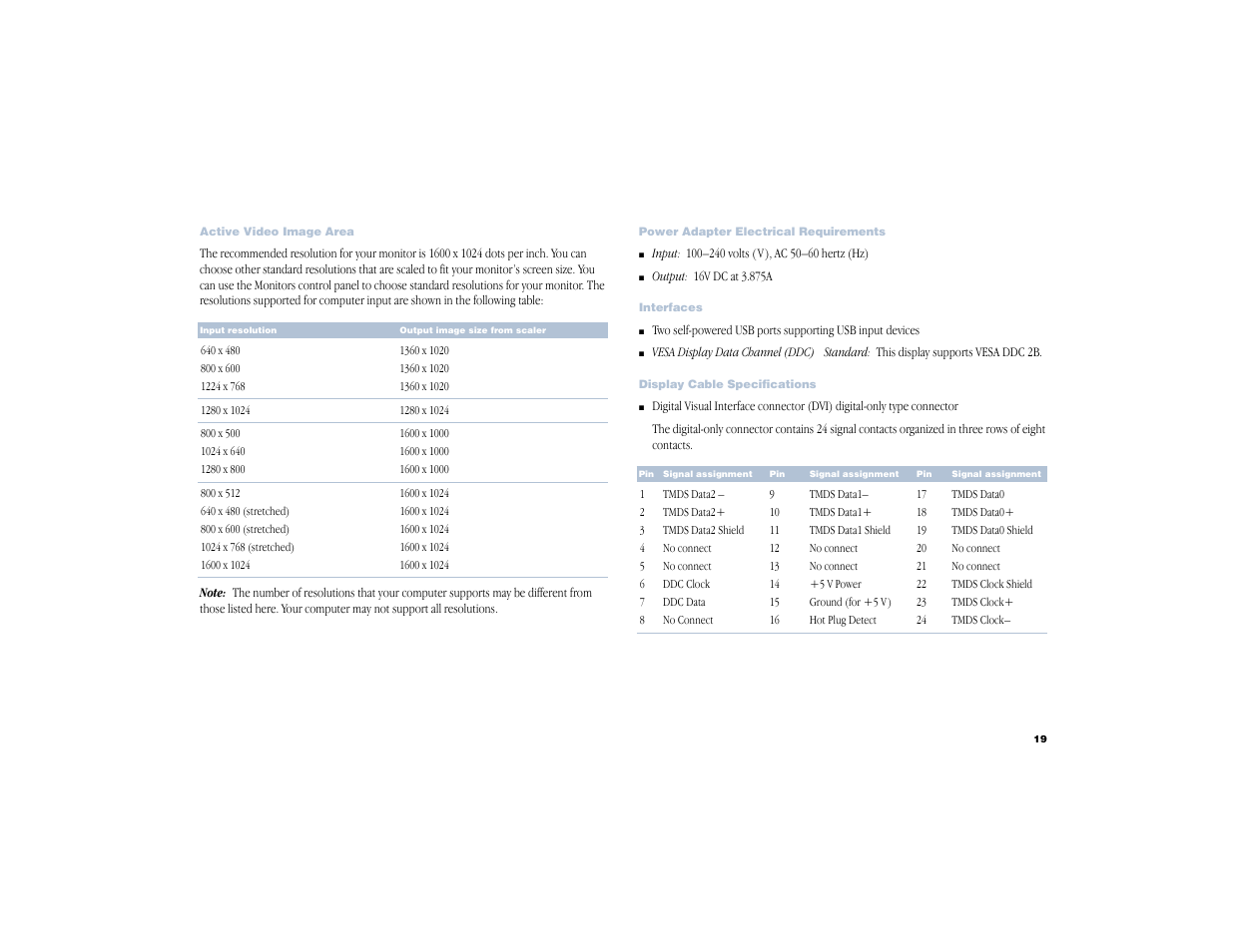 Apple Cinema Display User Manual | Page 19 / 21