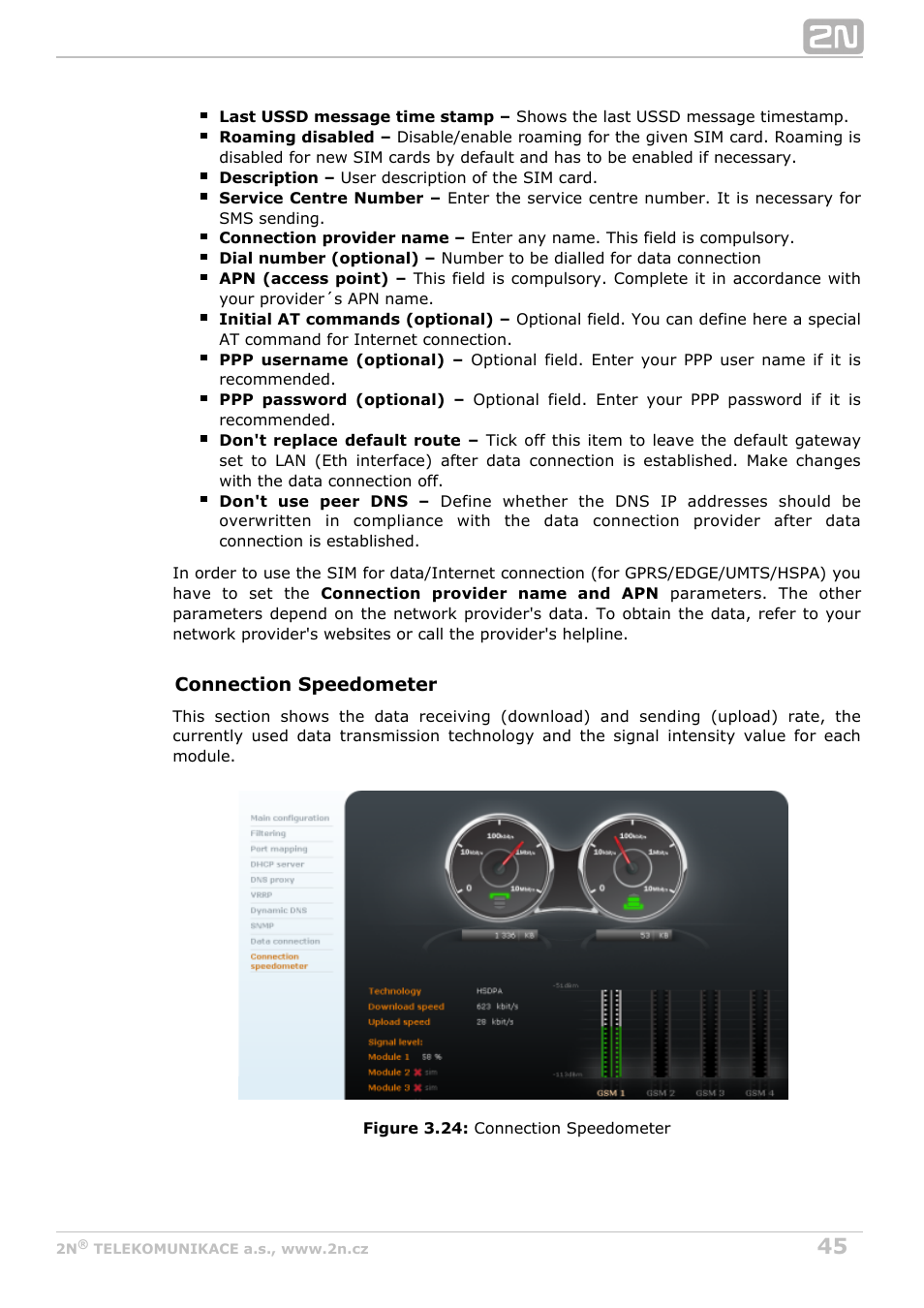 2N OfficeRoute - User manual, 1493 v1.9.0 User Manual | Page 45 / 113