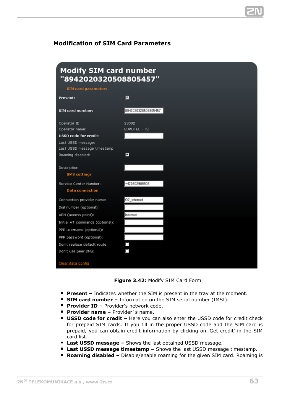 2N OfficeRoute - User manual, 1493 v1.9.0 User Manual | Page 63 / 113