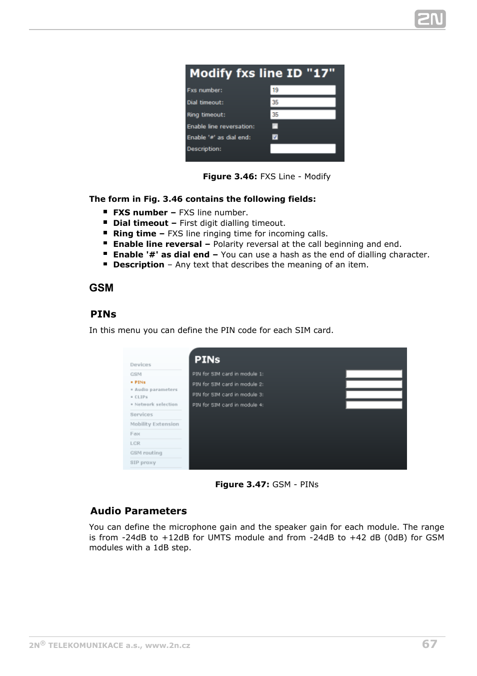 2N OfficeRoute - User manual, 1493 v1.9.0 User Manual | Page 67 / 113