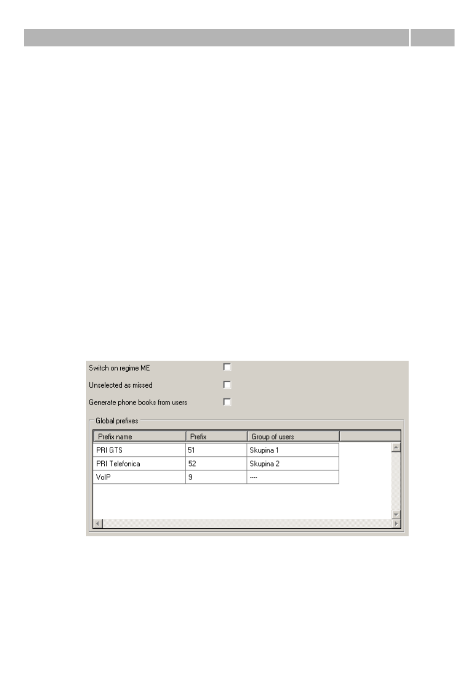 6 global data, 1 global parameters, Global parameters 6.1 | 2N PBX 2N NetStar - Configuration Manual v2.6.0 User Manual | Page 52 / 122