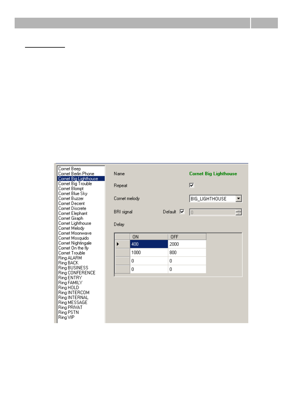 7 ring tones, Ring tones 6.7 | 2N PBX 2N NetStar - Configuration Manual v2.6.0 User Manual | Page 62 / 122