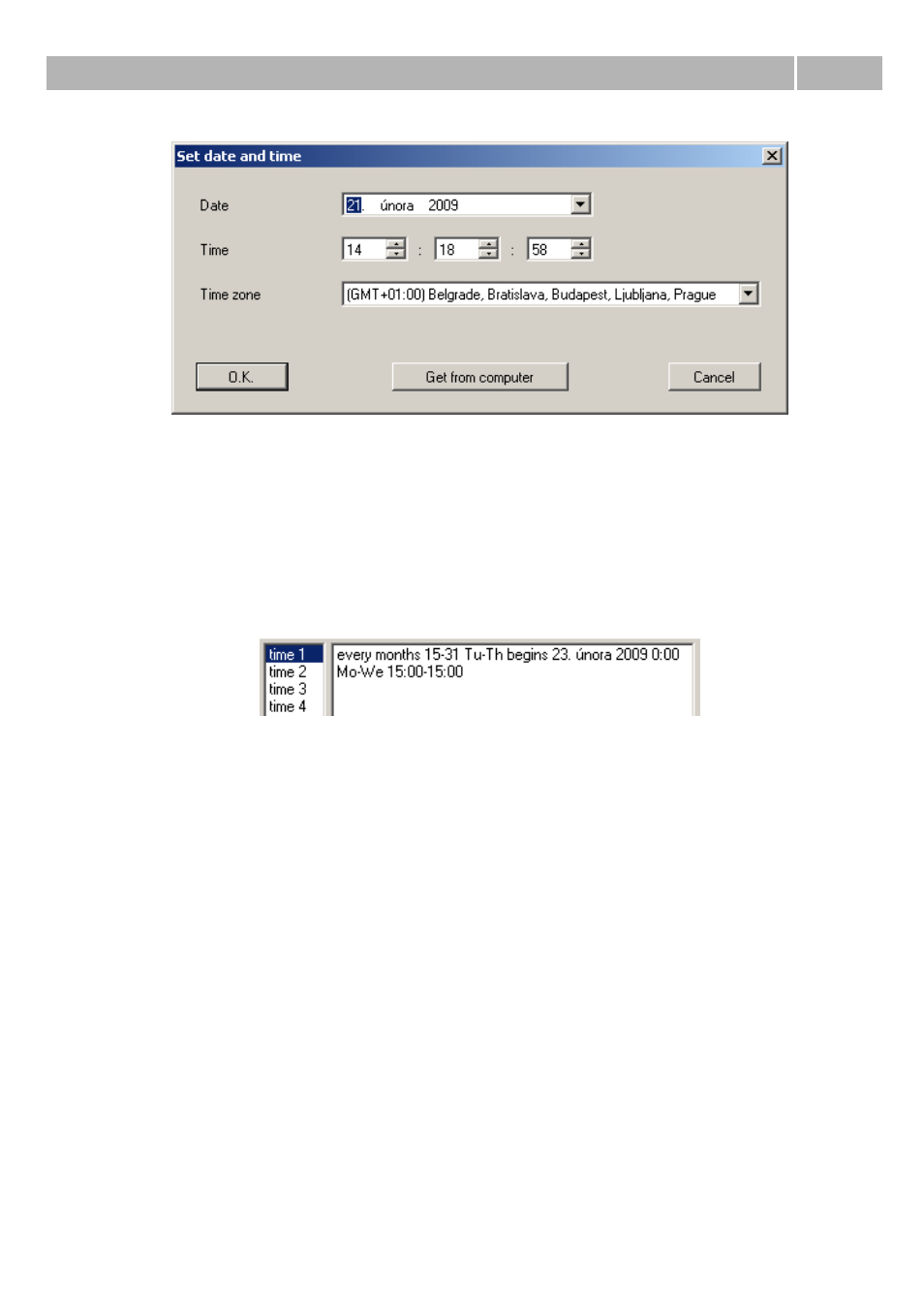2 time conditions, Time parameters 6.8 | 2N PBX 2N NetStar - Configuration Manual v2.6.0 User Manual | Page 64 / 122