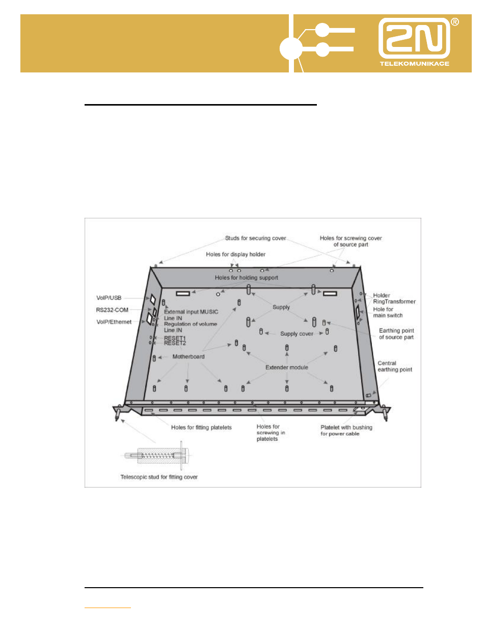 Omega lite installation manual, Description of parts of basic module | 2N Omega Series - Instalation Manual User Manual | Page 6 / 46