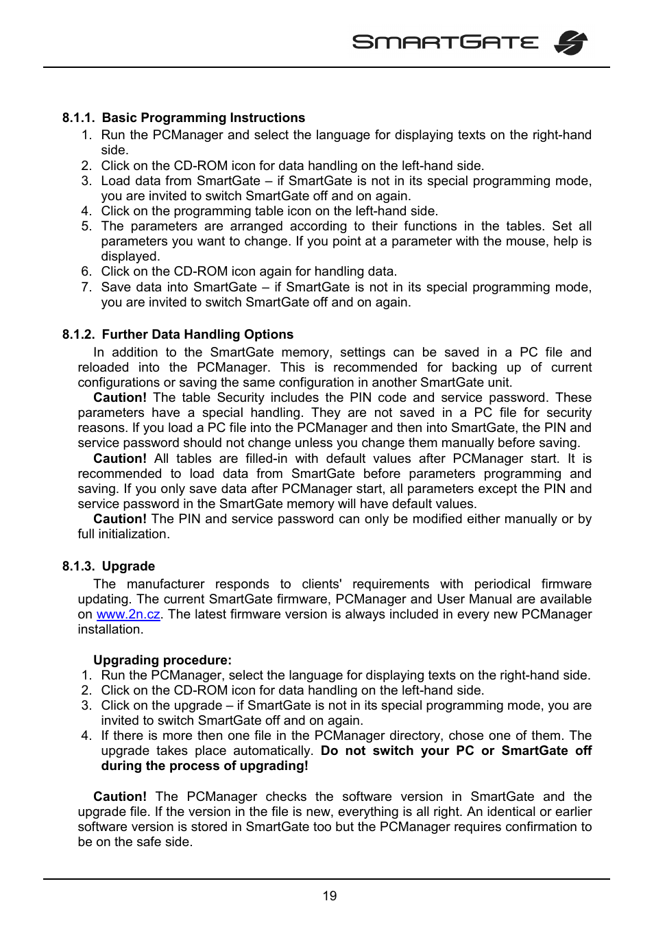 2N SmartGate - User Manual User Manual | Page 24 / 47