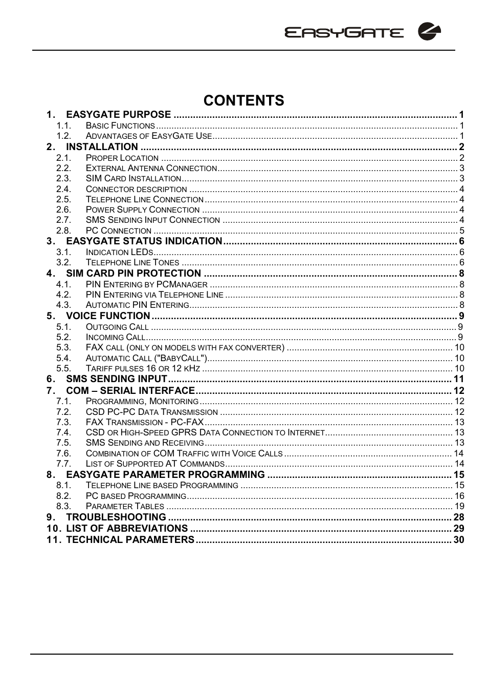 2N EasyGate - User Manual User Manual | Page 5 / 36