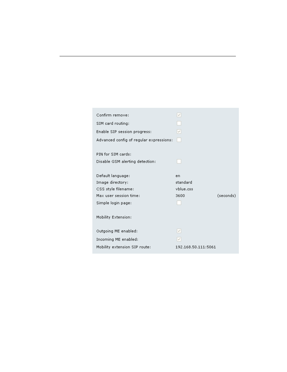 General gateway parameters | 2N VoiceBlue Enterprise - User Manual User Manual | Page 55 / 143