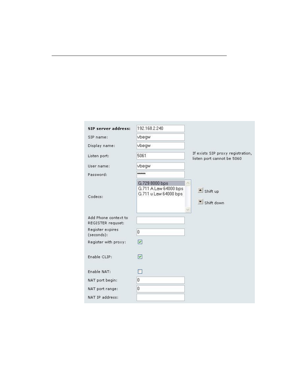 Sip line parameters | 2N VoiceBlue Enterprise - User Manual User Manual | Page 76 / 143