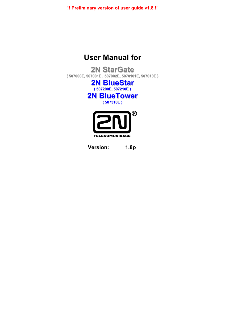 2N PRI Gateways - User Manual User Manual | 105 pages