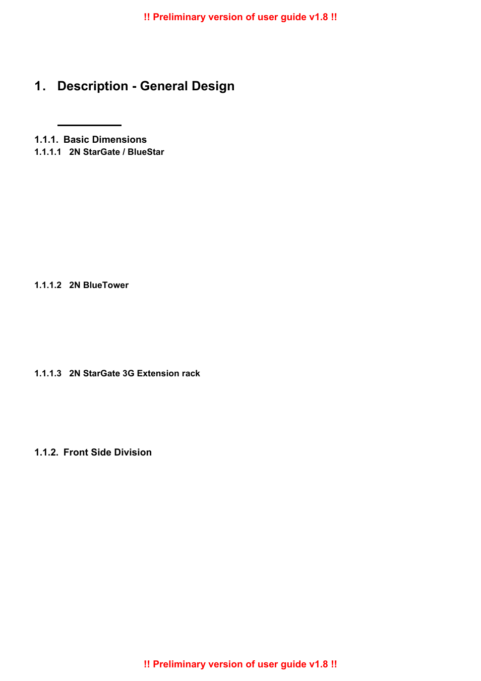 Description - general design, Dimensions | 2N PRI Gateways - User Manual User Manual | Page 7 / 105