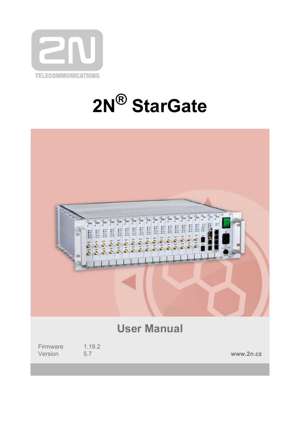 2N StarGate/BlueTower v5.7 User Manual | 183 pages