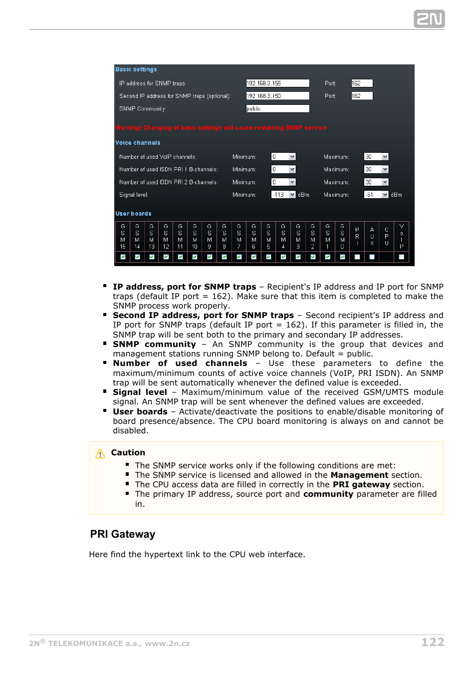 Pri gateway | 2N StarGate/BlueTower v5.7 User Manual | Page 122 / 183
