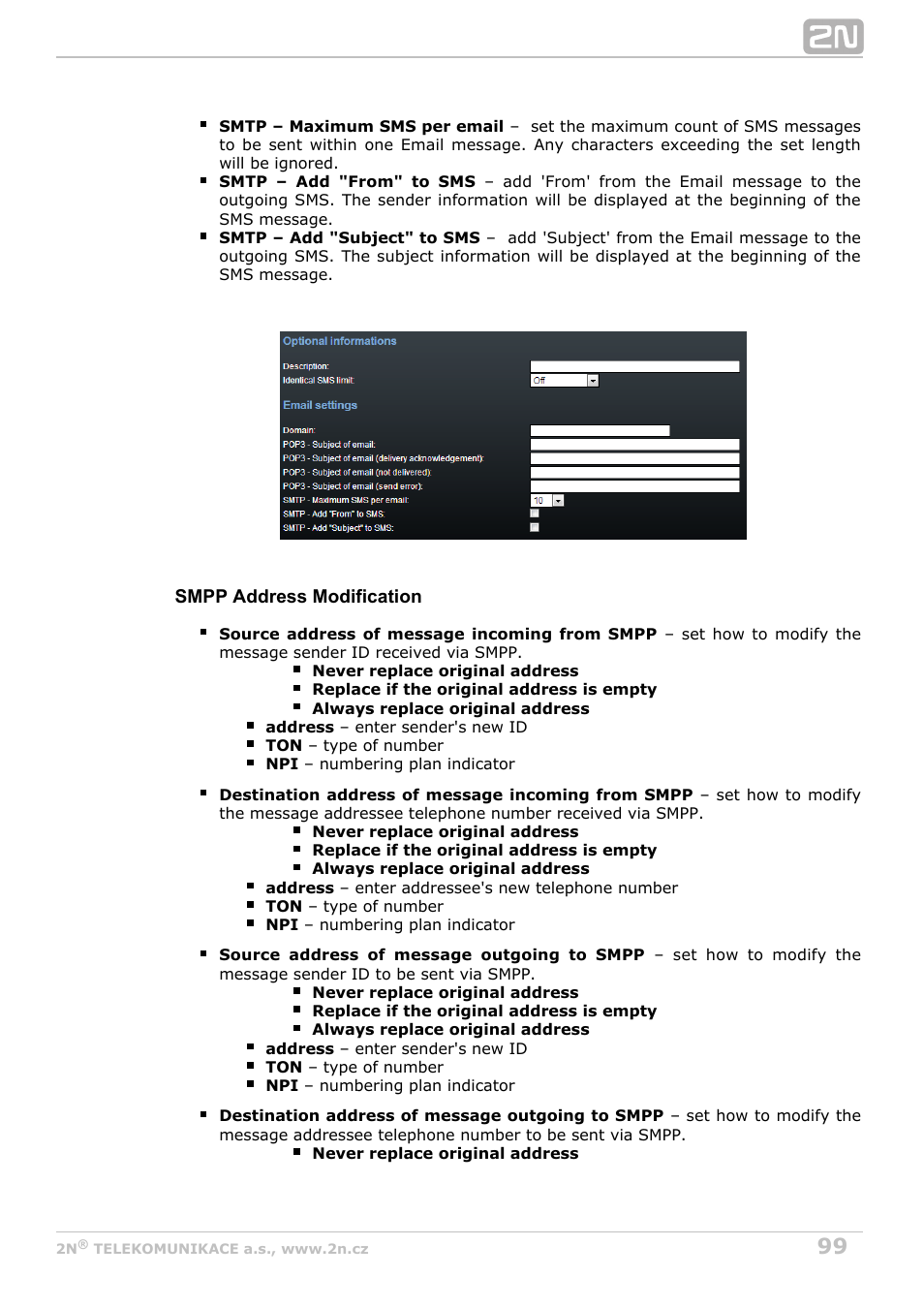 2N StarGate/BlueTower v5.7 User Manual | Page 99 / 183