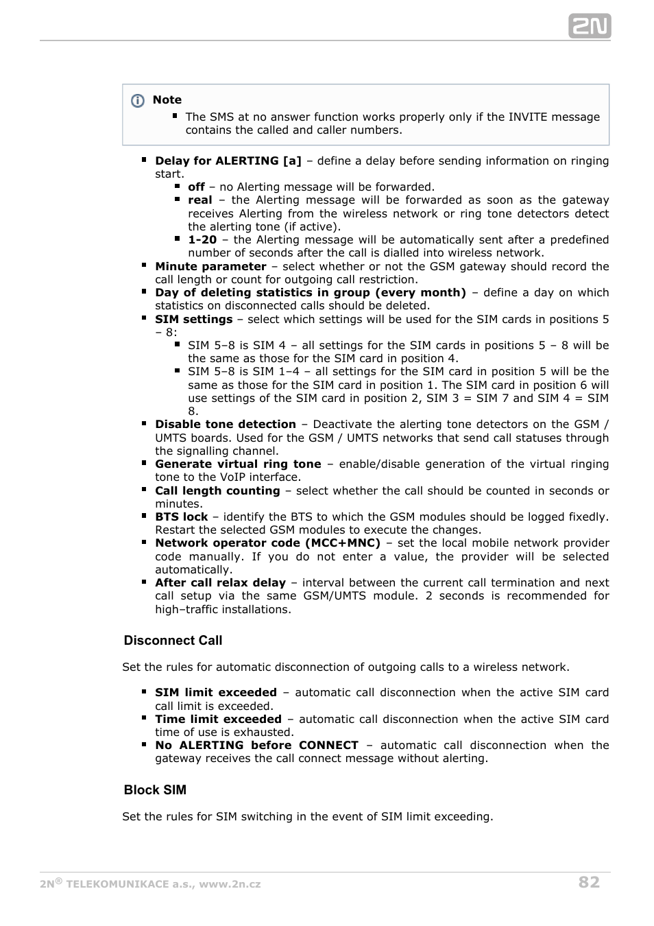 2N StarGate/BlueTower v5.6 User Manual | Page 82 / 178