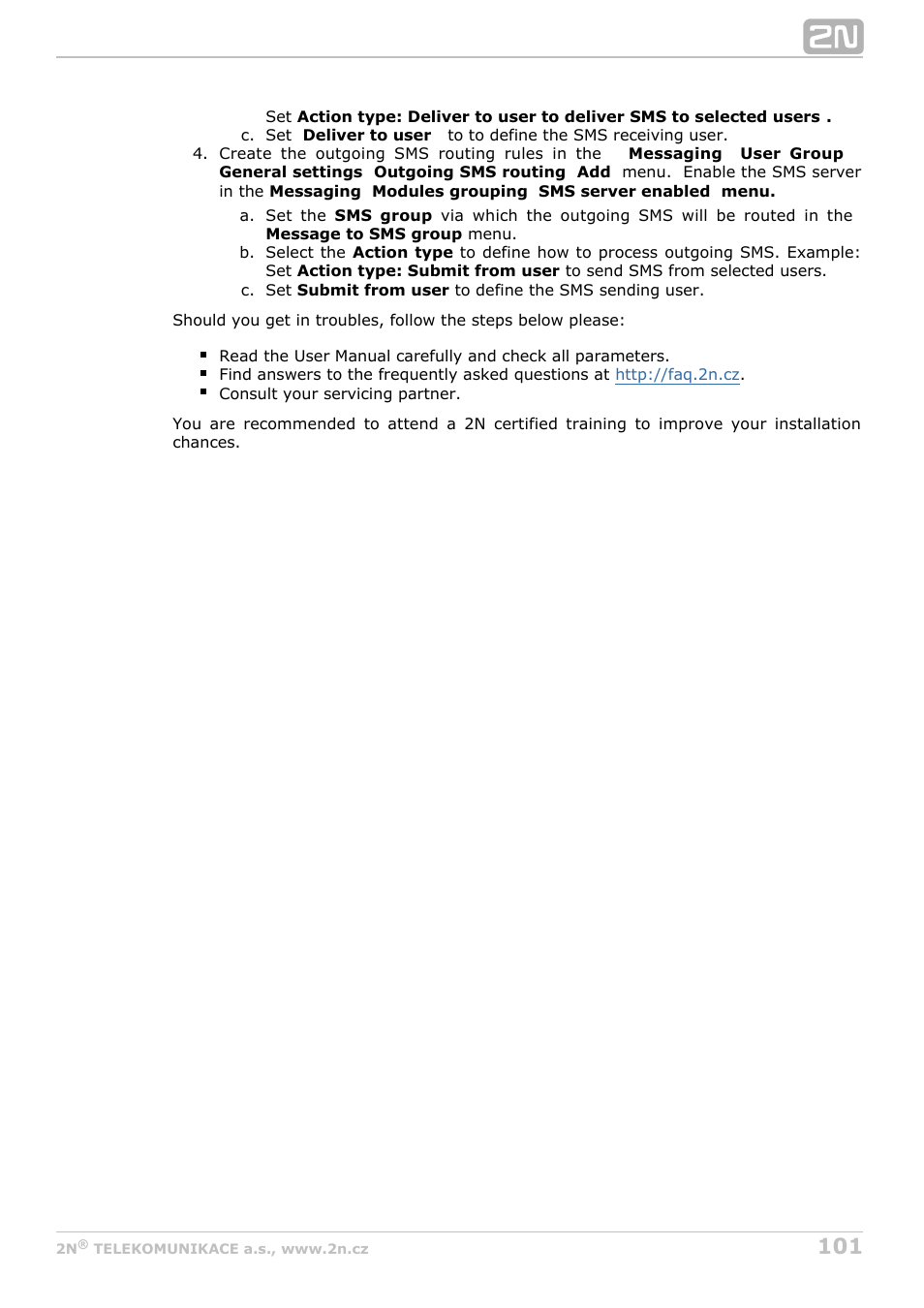 2N StarGate/BlueTower v5.5 User Manual | Page 101 / 175