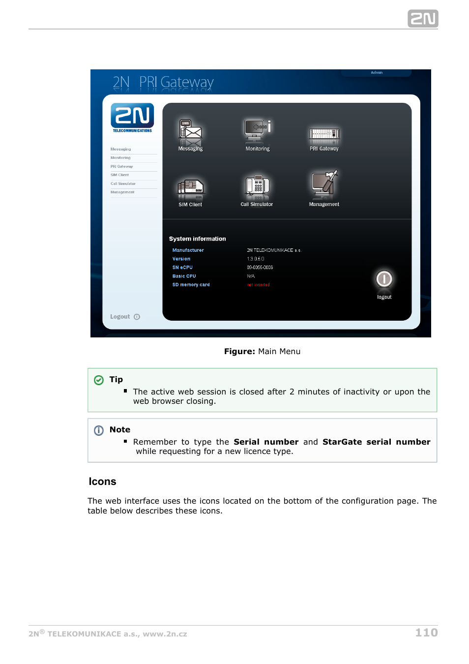 Icons | 2N StarGate/BlueTower v5.5 User Manual | Page 110 / 175