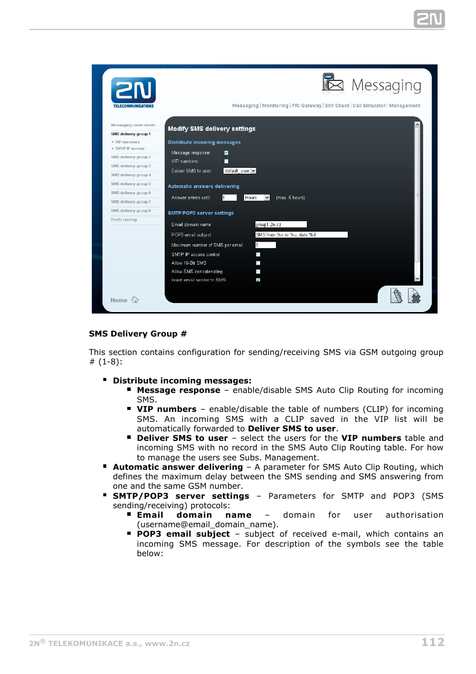 2N StarGate/BlueTower v5.5 User Manual | Page 112 / 175