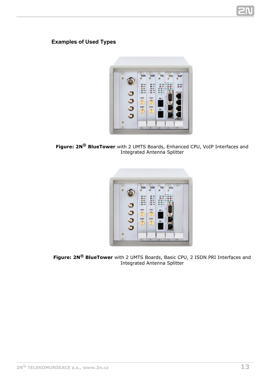 2N StarGate/BlueTower v5.5 User Manual | Page 13 / 175