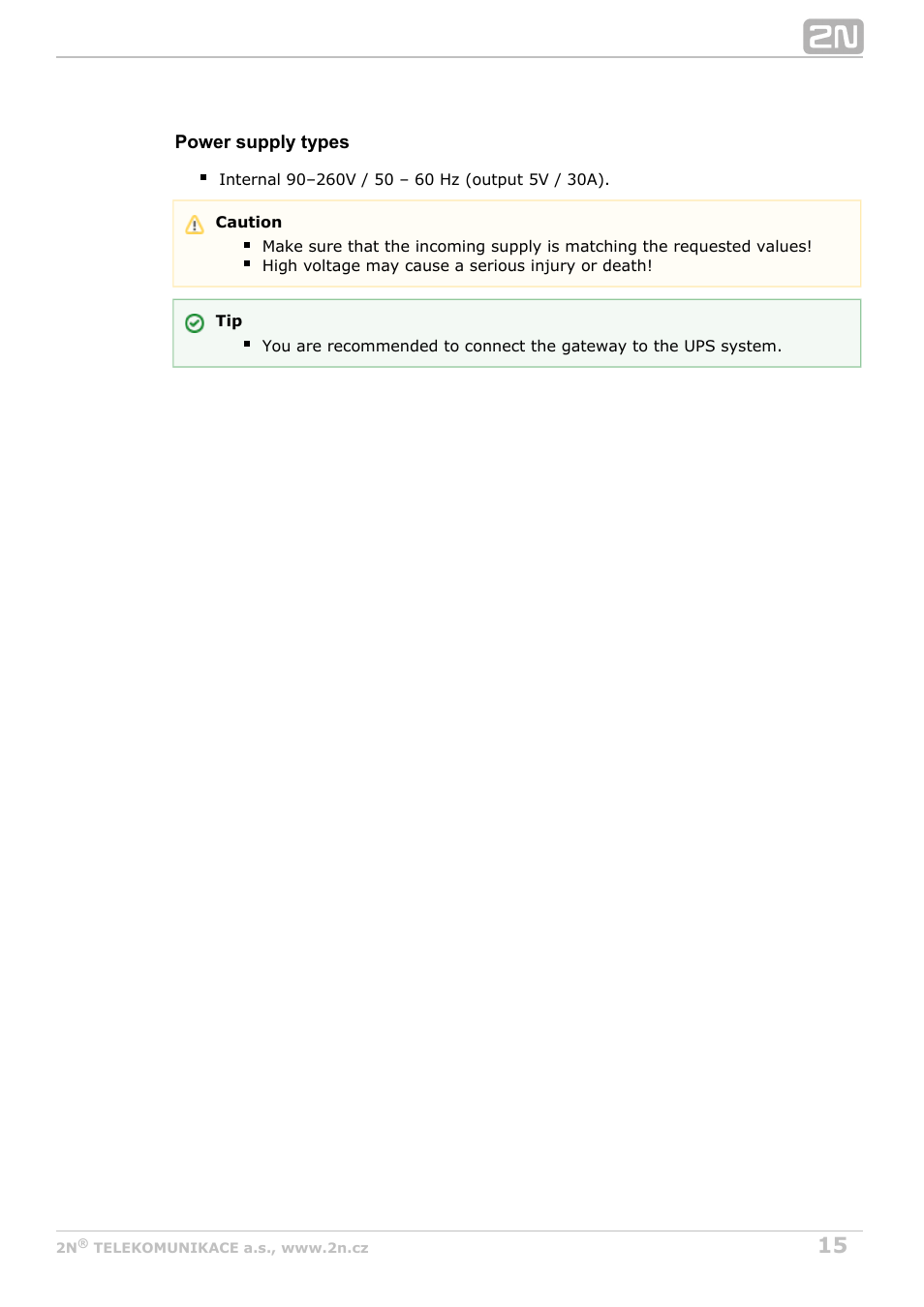 2N StarGate/BlueTower v5.5 User Manual | Page 15 / 175