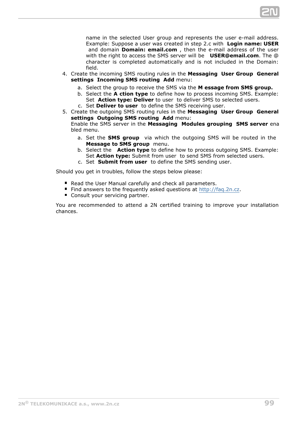2N StarGate/BlueTower v5.5 User Manual | Page 99 / 175