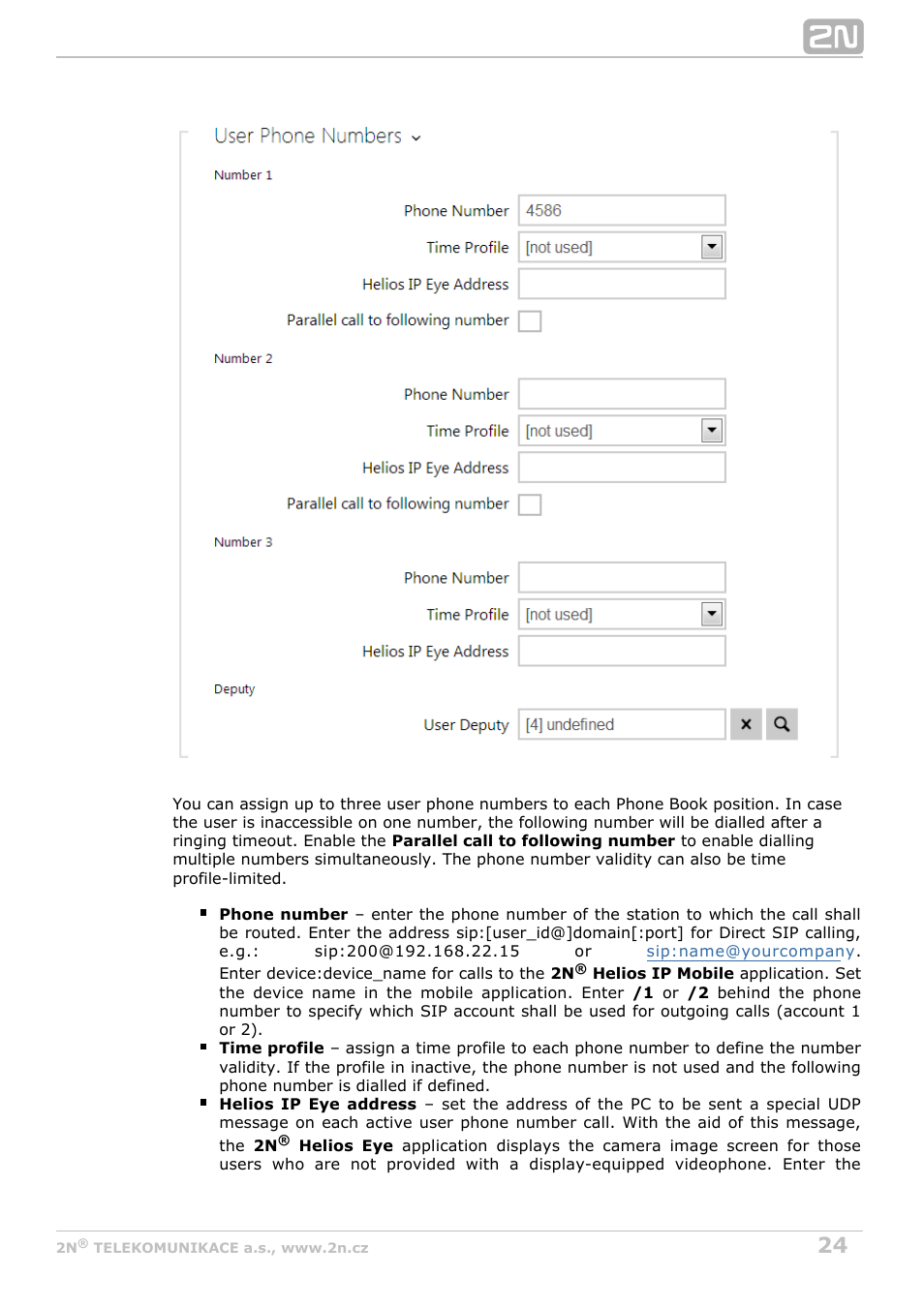 2N Helios IP Configuration Manual v2.8.1 User Manual | Page 24 / 116