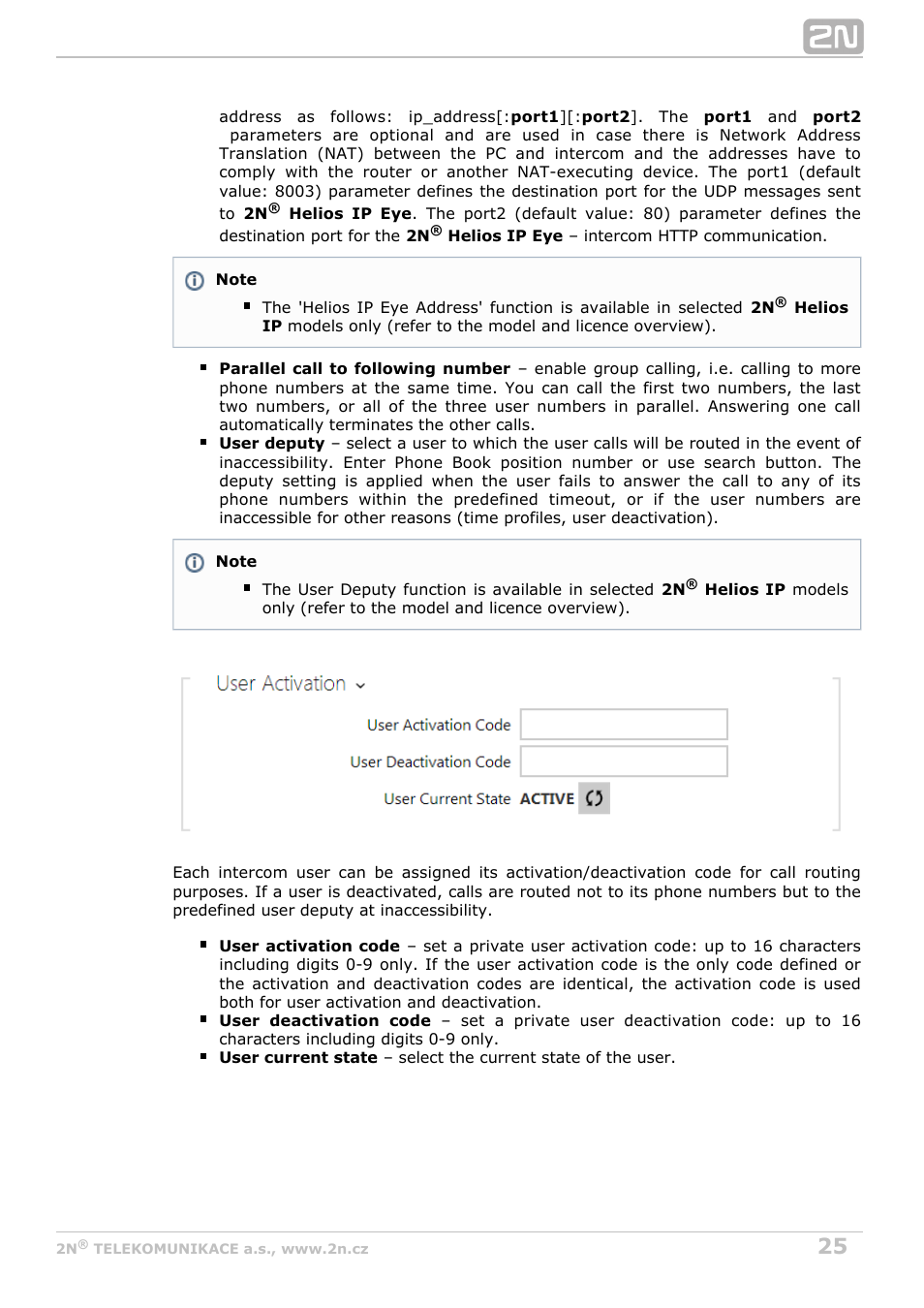 2N Helios IP Configuration Manual v2.8.1 User Manual | Page 25 / 116