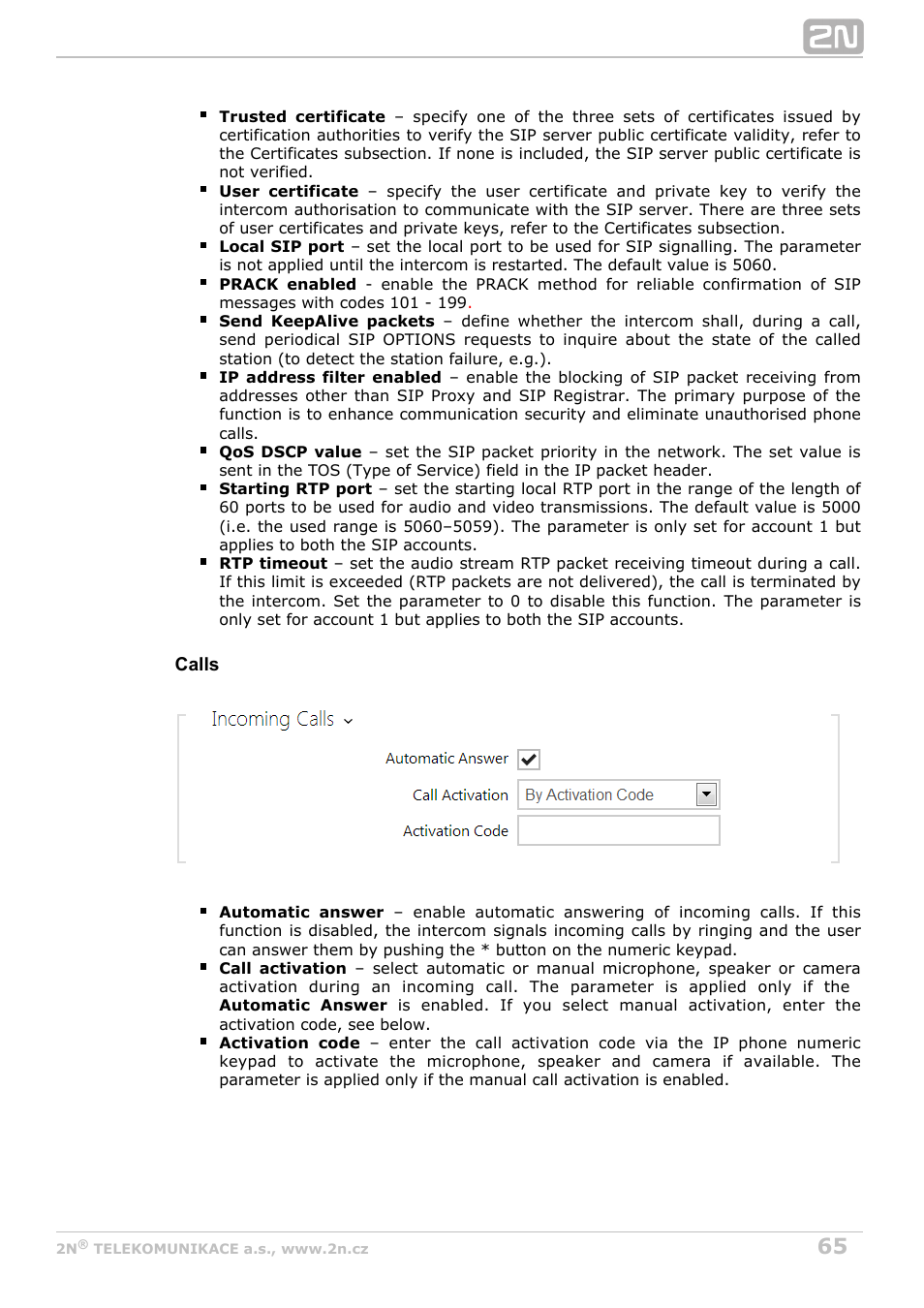 2N Helios IP Configuration Manual v2.8.1 User Manual | Page 65 / 116