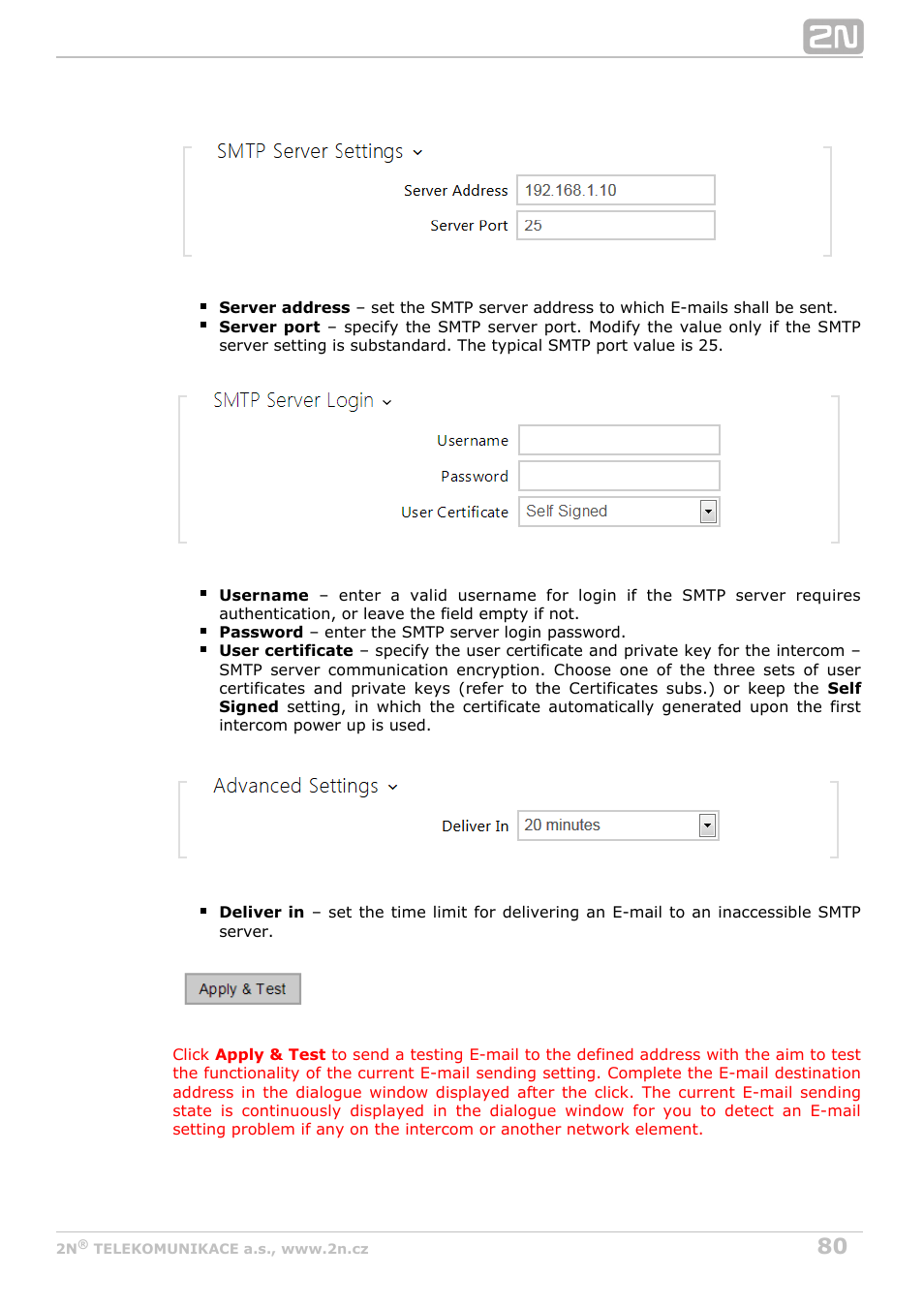 2N Helios IP Configuration Manual v2.8.1 User Manual | Page 80 / 116