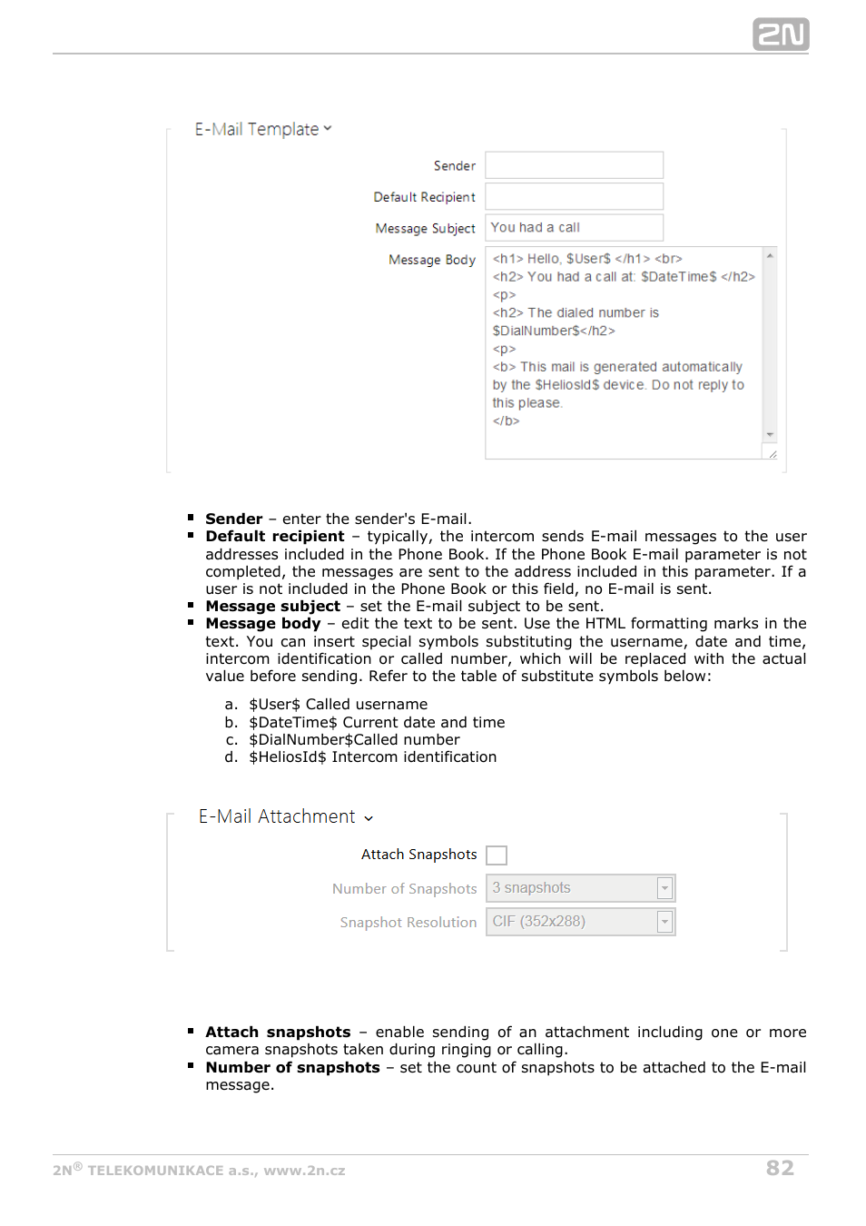 2N Helios IP Configuration Manual v2.8.1 User Manual | Page 82 / 116