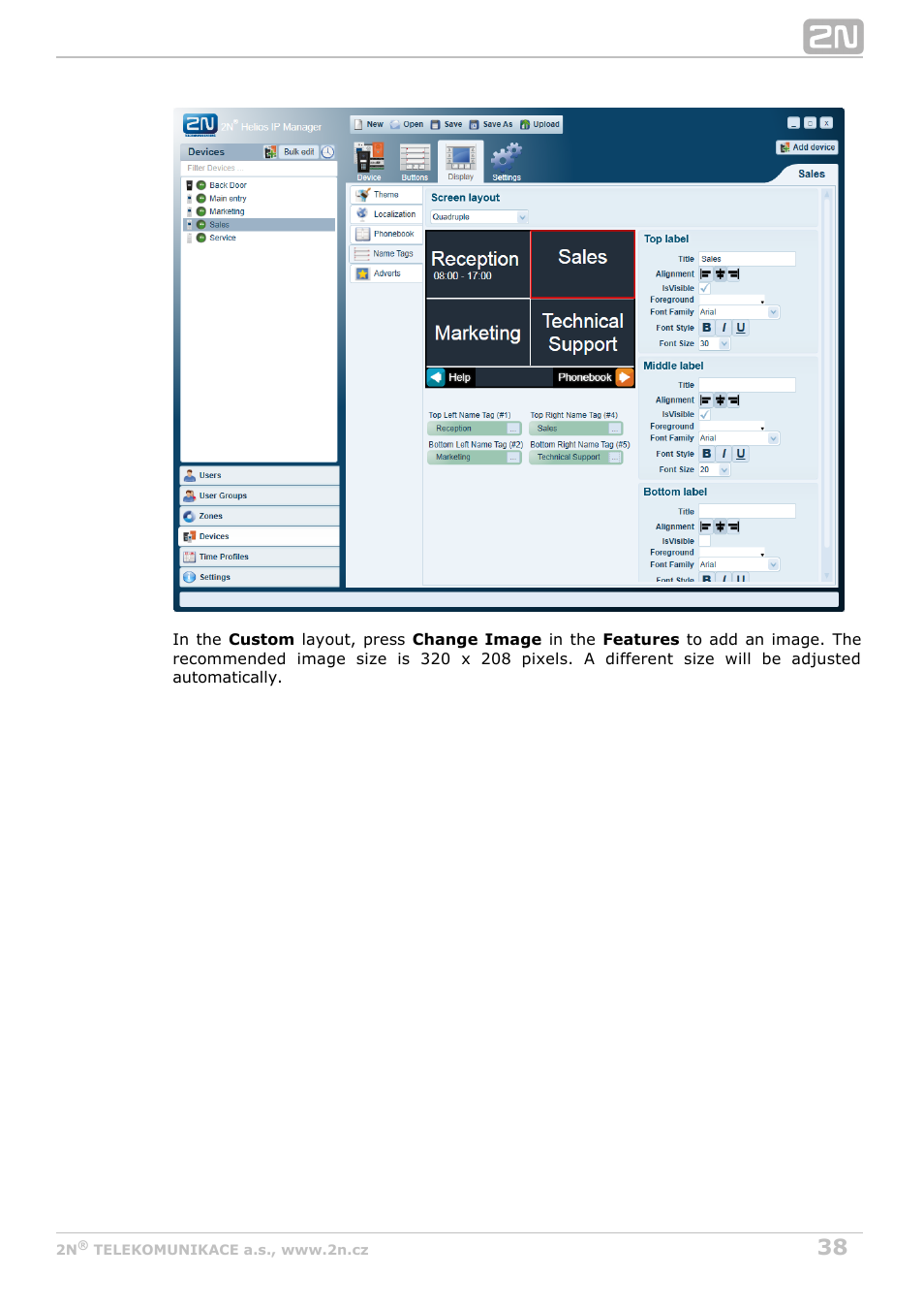 2N Helios IP Manager v2.8 User Manual | Page 38 / 47