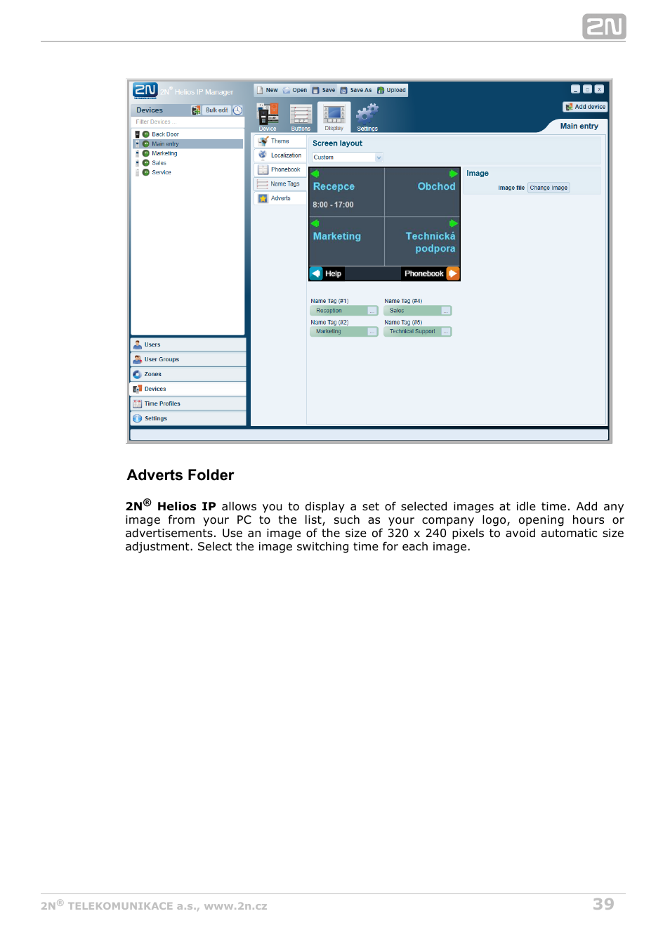 Adverts folder | 2N Helios IP Manager v2.8 User Manual | Page 39 / 47