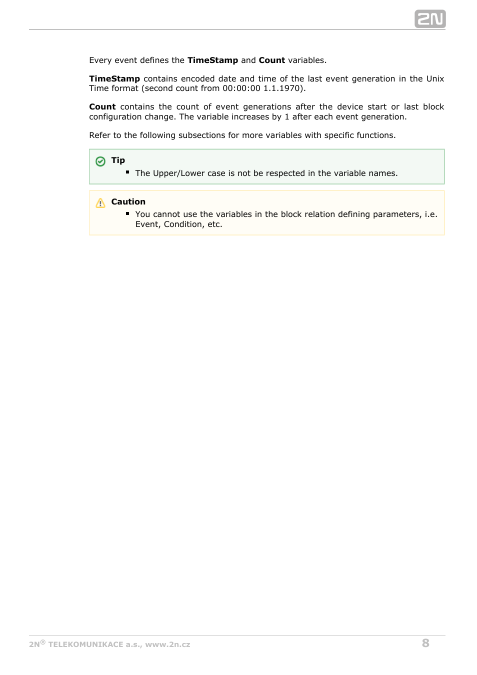 2N Helios IP Automation Manual v2.8 User Manual | Page 8 / 43