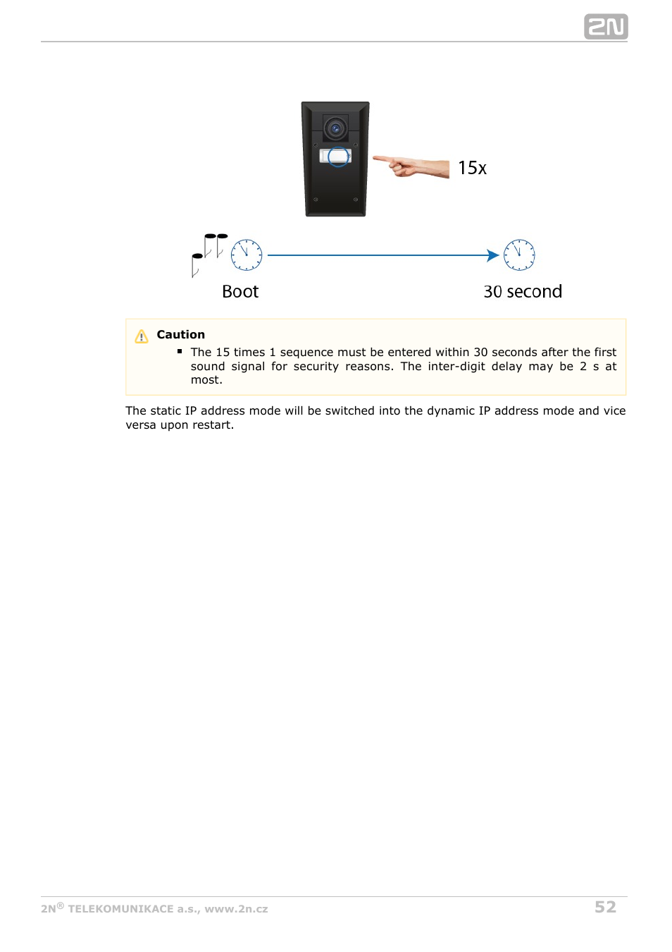 2N Helios IP Force User Manual | Page 52 / 65