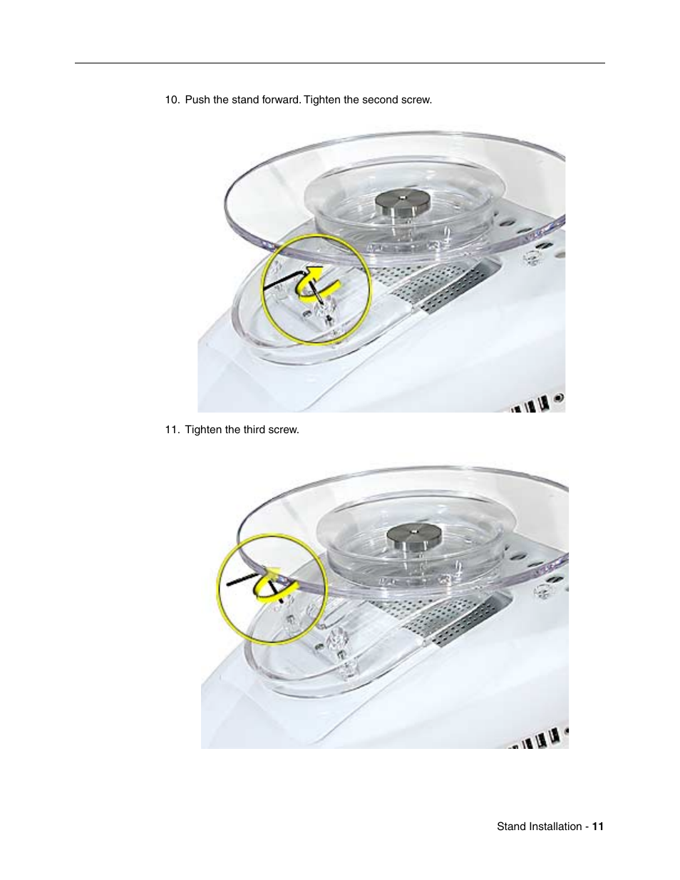 Apple eMac (Stand Installation) User Manual | Page 11 / 13