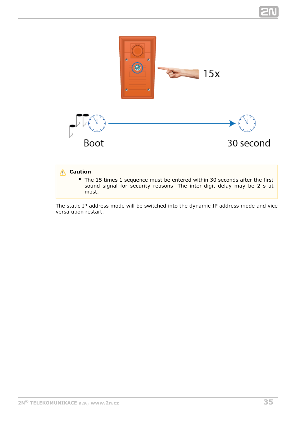 2N Helios IP Safety User Manual | Page 35 / 45