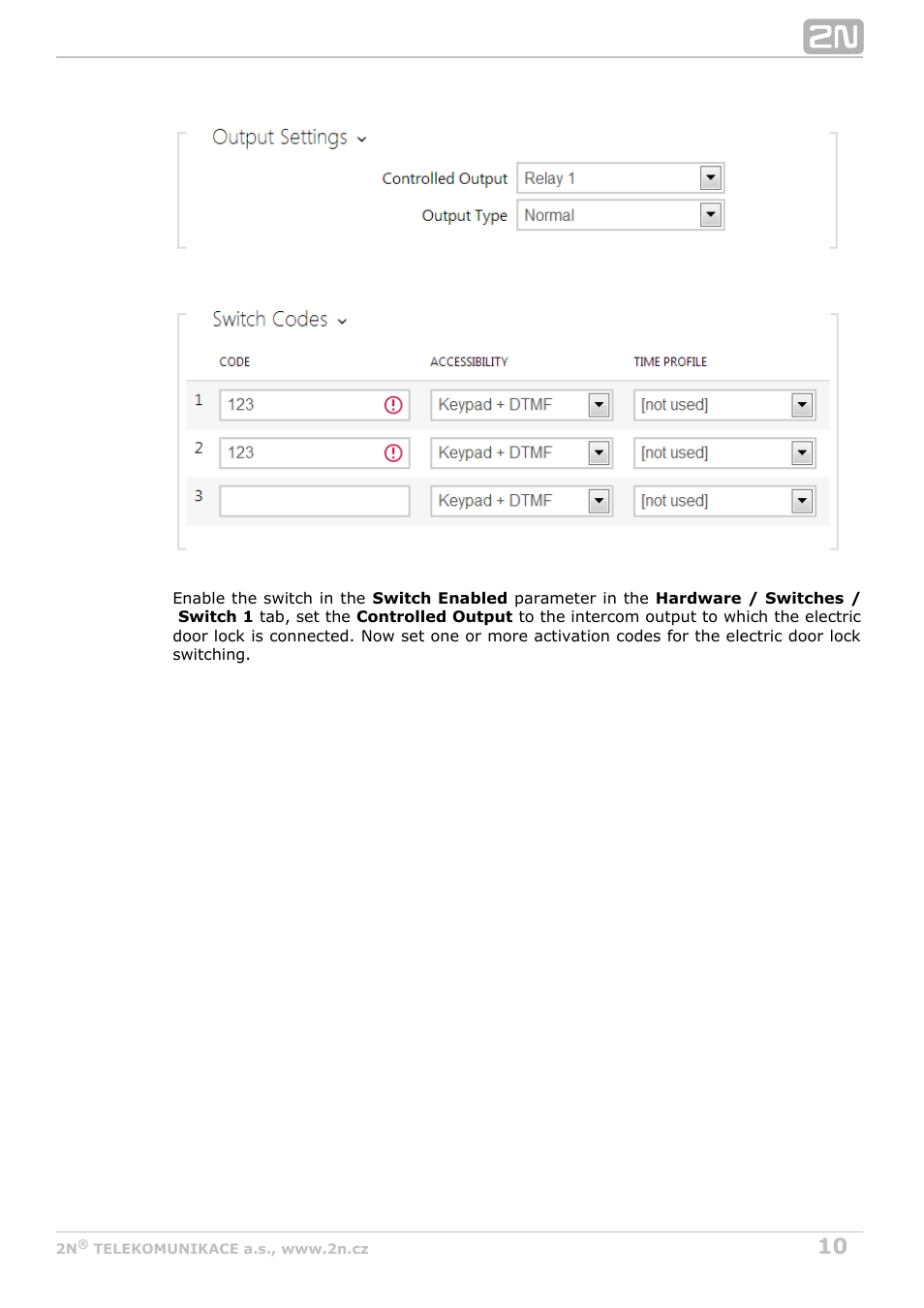 2N Helios IP Configuration Manual v2.8 User Manual | Page 10 / 114