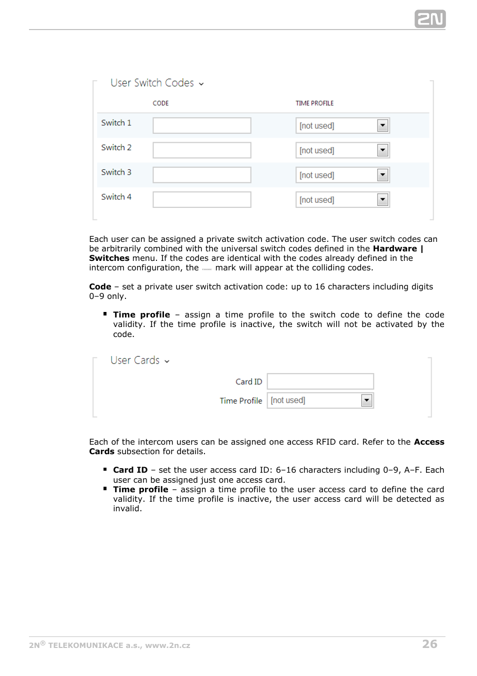 2N Helios IP Configuration Manual v2.8 User Manual | Page 26 / 114