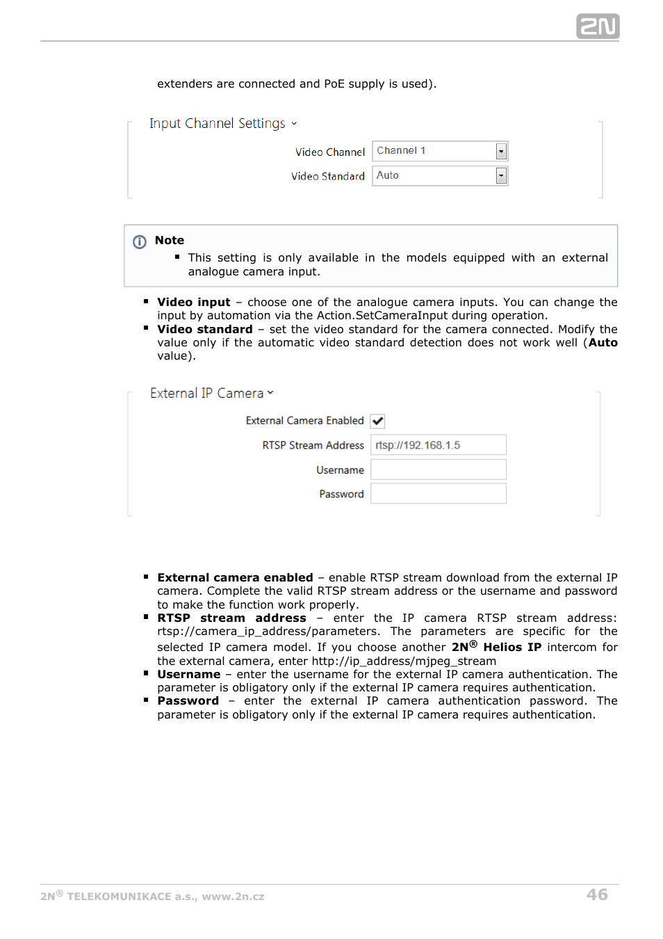 2N Helios IP Configuration Manual v2.8 User Manual | Page 46 / 114