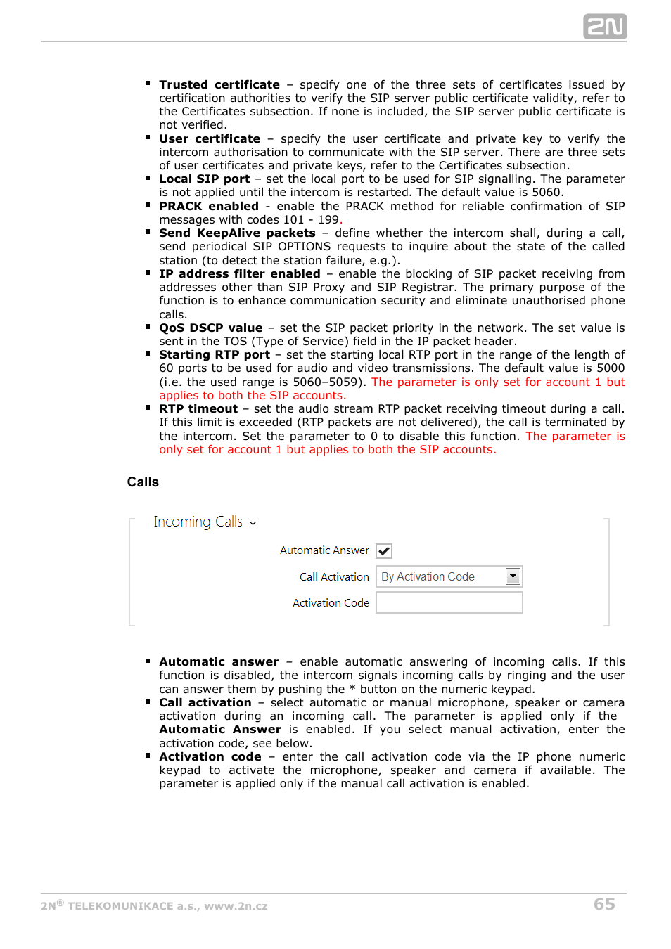 2N Helios IP Configuration Manual v2.8 User Manual | Page 65 / 114