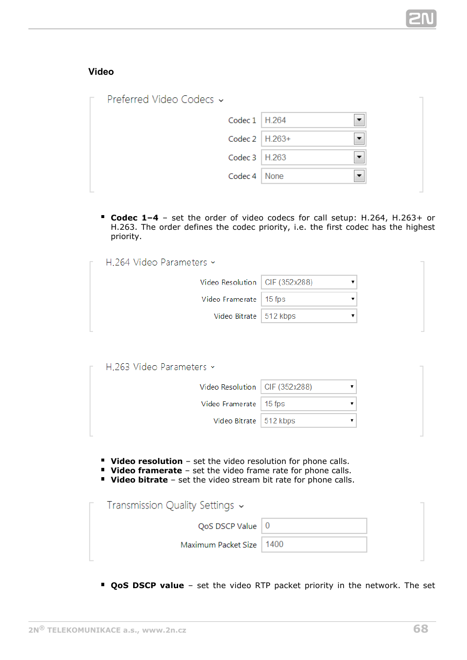 2N Helios IP Configuration Manual v2.8 User Manual | Page 68 / 114