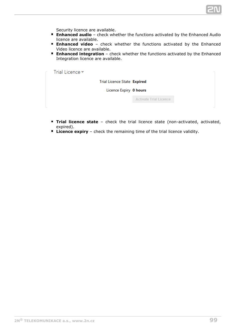 2N Helios IP Configuration Manual v2.8 User Manual | Page 99 / 114