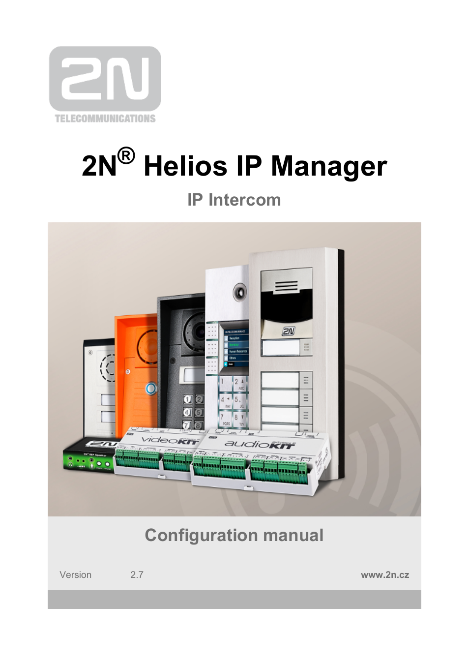 2N Helios IP Manager Manual v2.7 User Manual | 45 pages