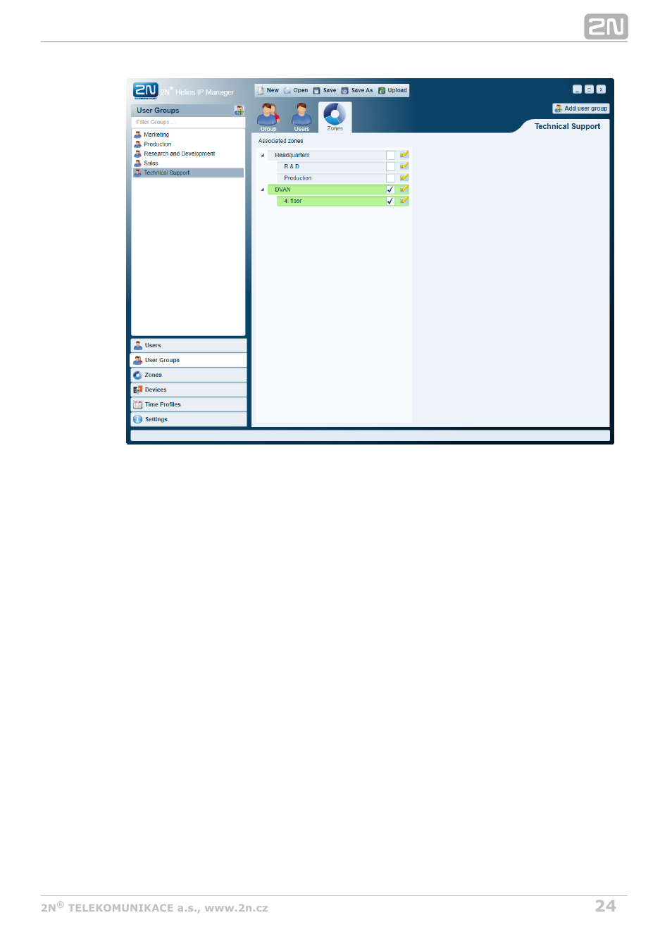 2N Helios IP Manager Manual v2.7 User Manual | Page 24 / 45