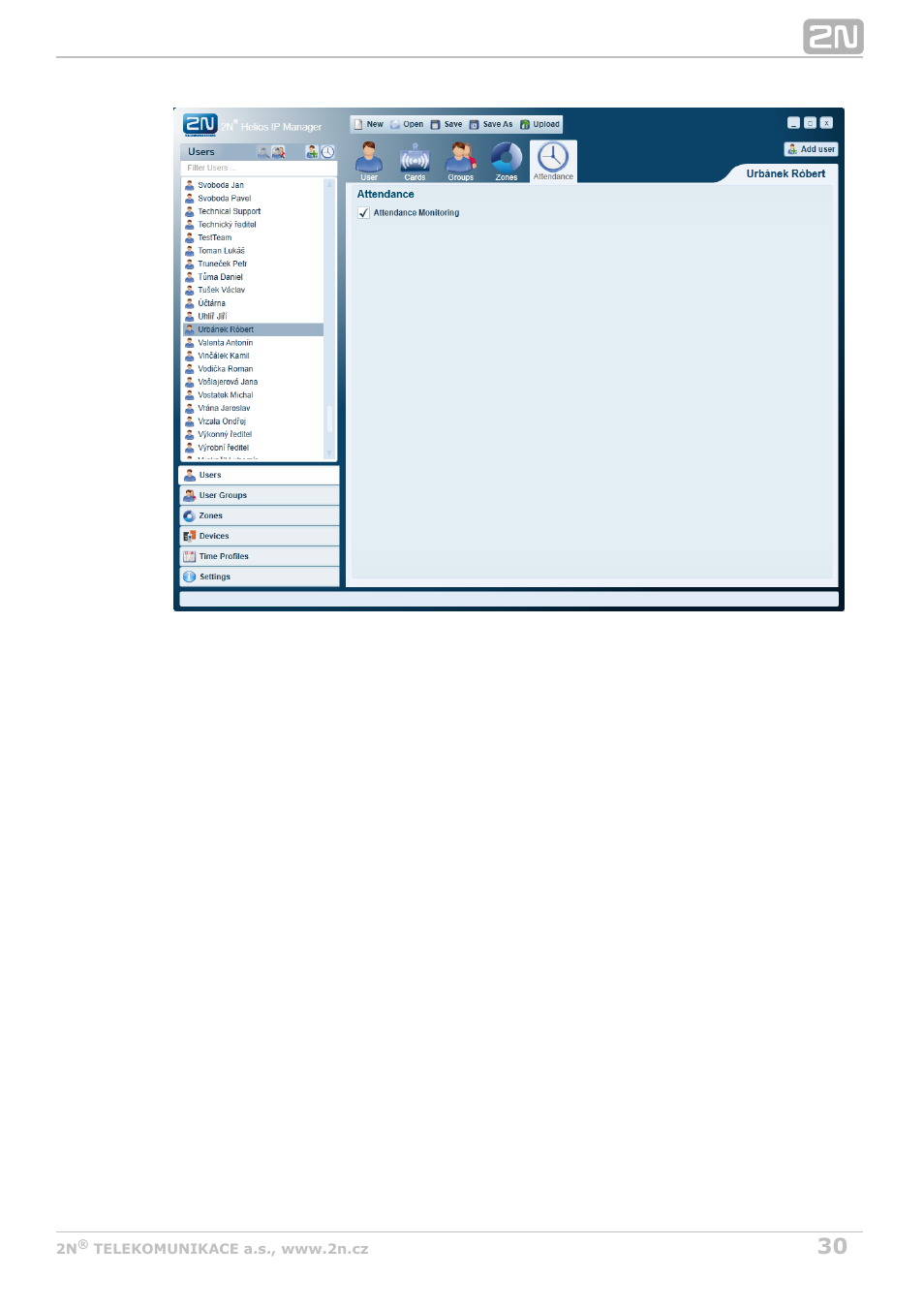 2N Helios IP Manager Manual v2.7 User Manual | Page 30 / 45