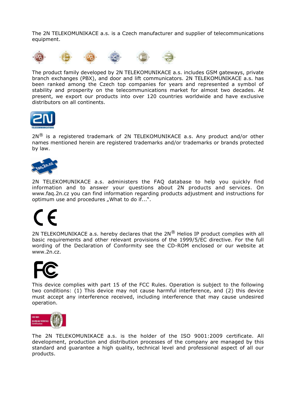 Content | 2N Helios IP Configuration Manual v2.7 User Manual | Page 2 / 115