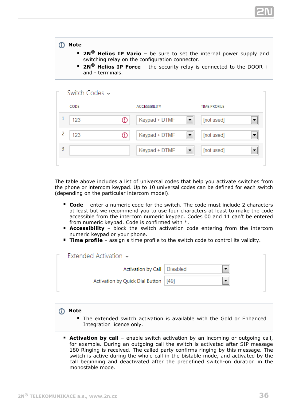 2N Helios IP Configuration Manual v2.7 User Manual | Page 36 / 115
