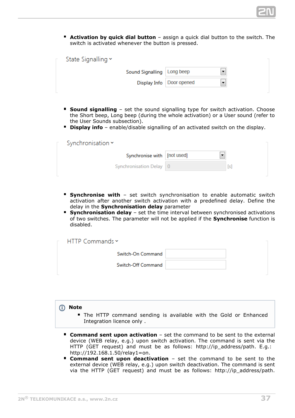2N Helios IP Configuration Manual v2.7 User Manual | Page 37 / 115