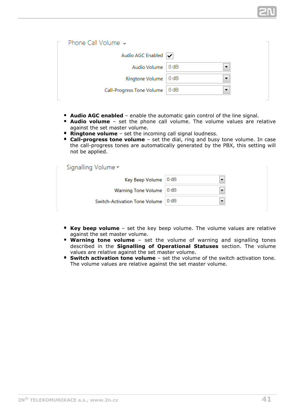 2N Helios IP Configuration Manual v2.7 User Manual | Page 41 / 115