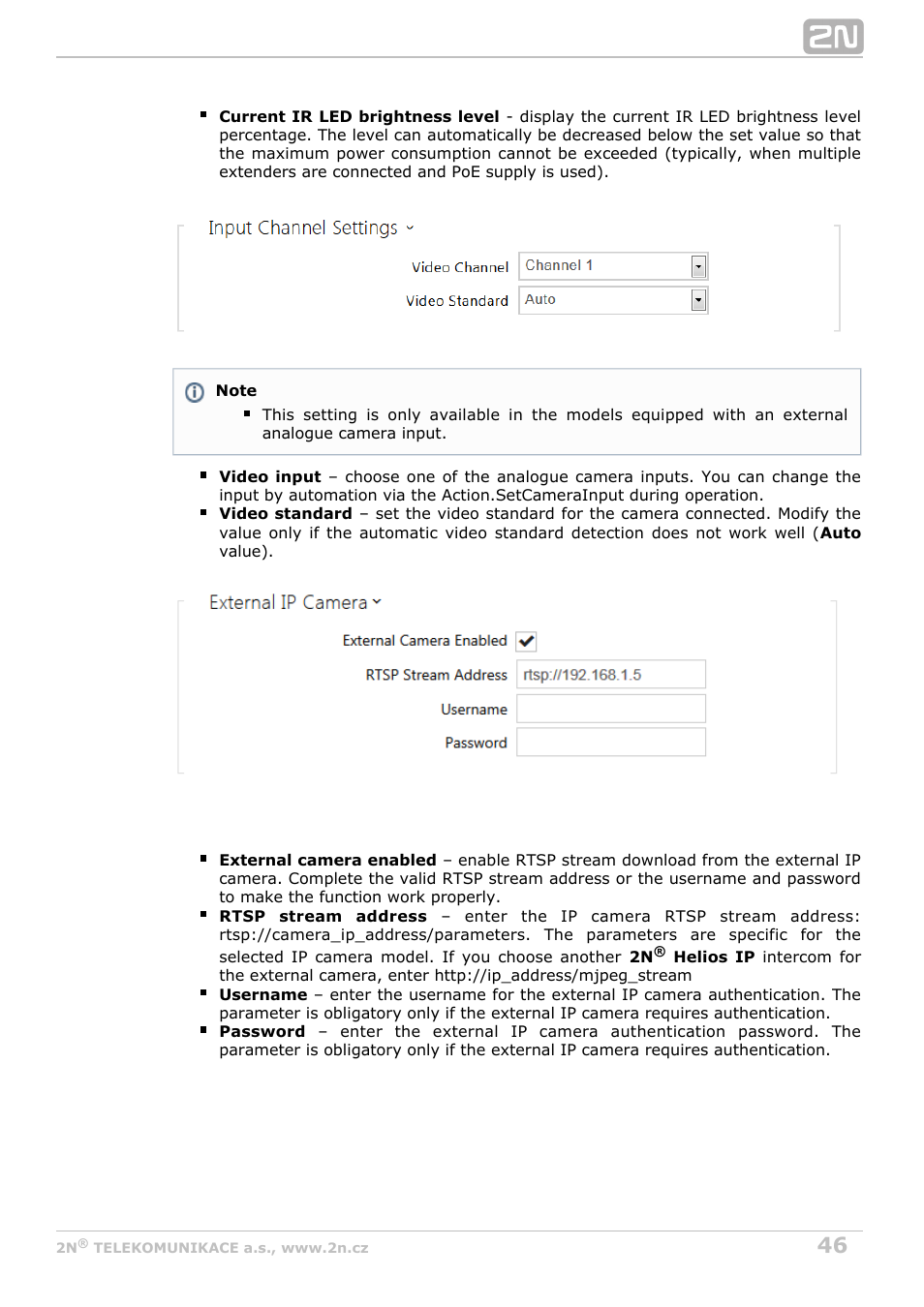 2N Helios IP Configuration Manual v2.7 User Manual | Page 46 / 115